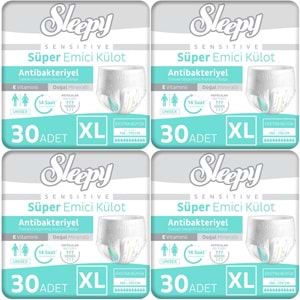 Sleepy Hasta Bezi Yetişkin Emici Külot XL - Ekstra Büyük - Extra Large 120 Adet (4PK*30)