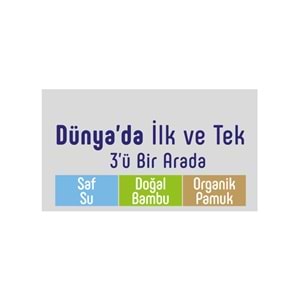 Sleepy Islak Havlu Mendil Pamuklu Yenidoğan Natural Bambu 40 Yaprak 24 Lü Set (960 Yaprak)