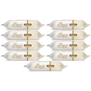 Sleepy Islak Havlu Mendil 90 Yaprak (9 Lu Set) Beyaz Sabun Kokulu Plastik Kapaklı (810 Yaprak)