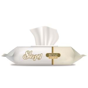 Sleepy Islak Havlu Mendil 90 Yaprak (48 Li Set) Beyaz Sabun Kokulu Plastik Kapaklı (4320 Yaprak)