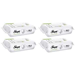 Sleepy Islak Havlu Mendil 90 Yaprak Natural Yenidoğan 4 Lü Set 360 Yaprak Plastik Kapaklı