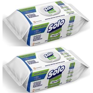 Solo Yüzey Temizlik Havlusu - Mendili 100 Yaprak Okaliptus & Çam Esintisi (2 Li Set) 200 Yaprak