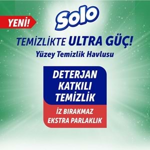Solo Yüzey Temizlik Havlusu - Mendili 100 Yaprak Limon & Portakal Tazeliği (9 Lu Set) 900 Yaprak