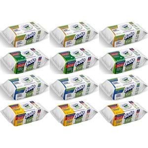 Solo Yüzey Temizlik Havlusu (Beyaz Sabun/Sedir/Okaliptus/Limon) (Karma 12 Li Set) 1200 Yaprak