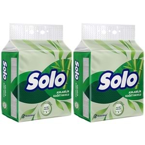Solo Asılabilir Kağıt Havlu (Hijyenik ve Pratik Kullanım İçin Uygun) (2 Li Set)