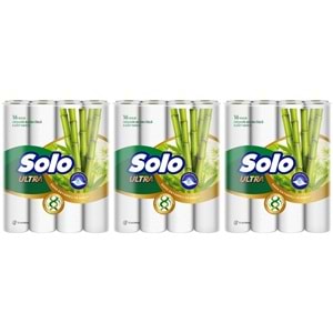 Solo Ultra Kağıt Havlu 48 Li Paket Rulo Organik Bambu ve Pamuk Özlü (Dev Ekonomik Pk) (3PK*16)