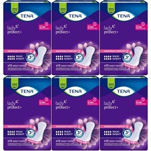 Tena Lady Protect Mesane Pedi Maxi Night Geceye Özel 72 Adet