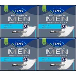 Tena Men Emici Koruma Level 1 Erkek Mesane Pedi 96 Adet