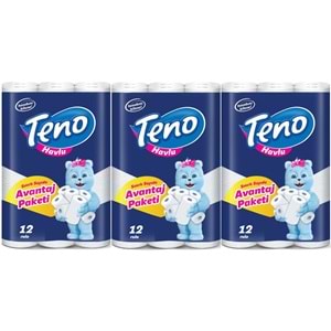 Teno Ultra Kağıt Havlu Çift Katlı 36 Lı Paket (3PK*12) (Avantaj Pk Serisi)