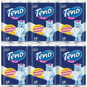 Teno Ultra Kağıt Havlu Çift Katlı 72 Li Paket (6PK*12) (Avantaj Pk Serisi)