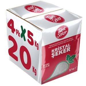 Türk Şeker Toz Şeker 20KG (4Pk*5Kg)