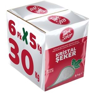 Türk Şeker Toz Şeker 30KG (6Pk*5Kg)