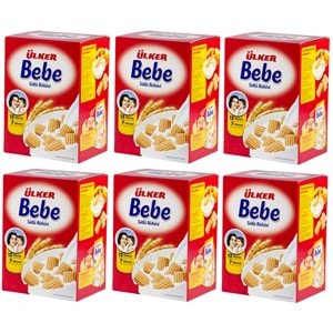 Ülker Bebe Bisküvisi 800Gr 12 Vitaminli Kutu 6 Lı Set