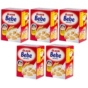 Ülker Bebe Bisküvisi 800Gr 12 Vitaminli Kutu 5 Li Set