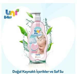 Uni Baby (3 Lü Avantaj Set) Bebek Şampuan 900ML+ Kolay Tarama Şampuanı 700ML+ Saç Tarama Sprey 200ML
