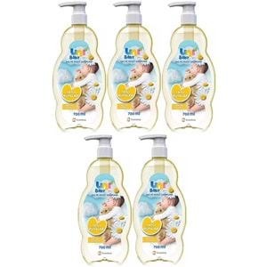 Uni Baby Bebek Şampuanı 700ML Tatlı Rüyalar (Pompalı) (5 Li Set)
