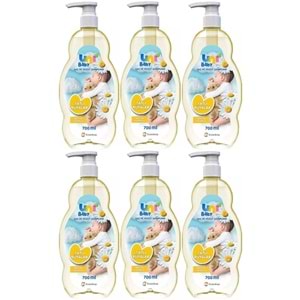 Uni Baby Bebek Şampuanı 700ML Tatlı Rüyalar (Pompalı) (6 Lı Set)