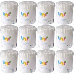 Uni Baby Kulak Temizleme Çubuğu 200 Adet (12 Li Set)