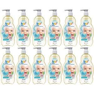 Uni Baby Bebek Saç ve Vücut Şampuanı 700ML Klasik (Pompalı) (12 Li Set)