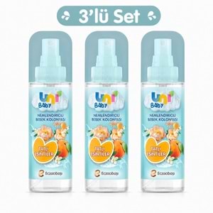 Uni Baby Bebek Kolonyası 150ML Nemlendiricili - Tatlı Esintiler (3 Lü Set)