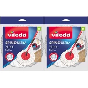 Vileda Spino Ultra Yedek Mop Paspas Ucu (%100 Mikrofiber) (2 Li Set)