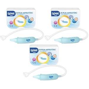 Wee Baby Burun Aspiratörü Nasal (Yeni Saklama Kabı Kutulu) (3 Lü Set) (WEE162)