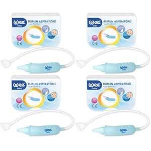 Wee Baby Burun Aspiratörü Nasal (Yeni Saklama Kabı Kutulu) (4 Lü Set) (WEE162)