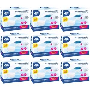 Wee Baby Burun Aspiratörü Seti Şeffaf (WEE945) (9 Lu Set)
