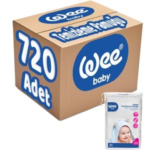 Wee Baby Bebek Temizleme Pamuğu 720 Adet (12PK*60)