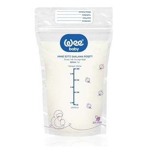 Wee Baby Anne Sütü - Süt Saklama Poşeti 180 Li Set (Dondurucuya Uygun) (9PK*20)