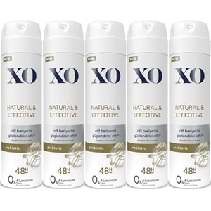 XO Deodorant 150ML Women-Kadın Natural & Effective (5 Li Set)