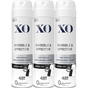 XO Deodorant 150ML Women-Kadın Invisible & Effective (3 Lü Set)
