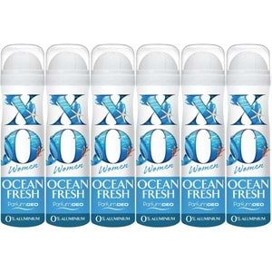 XO Deodorant 150ML Women-Kadın Ocean Fresh (6 Lı Set)
