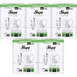 Sleepy Bebek Bezi Naturel Beden:4+ (9-16KG) Maxi Plus 330 Adet Mega Fırsat Pk
