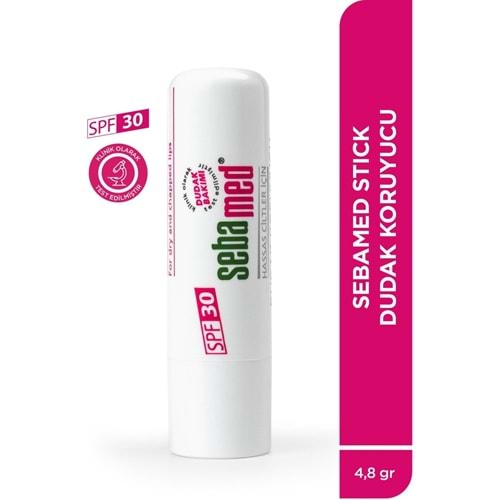 Sebamed Dudak Koruyucu Bakım Kremi Stick 30 SPF 4.8GR (Kurumuş Çatlamış ve Hassas Nemlendiricili)