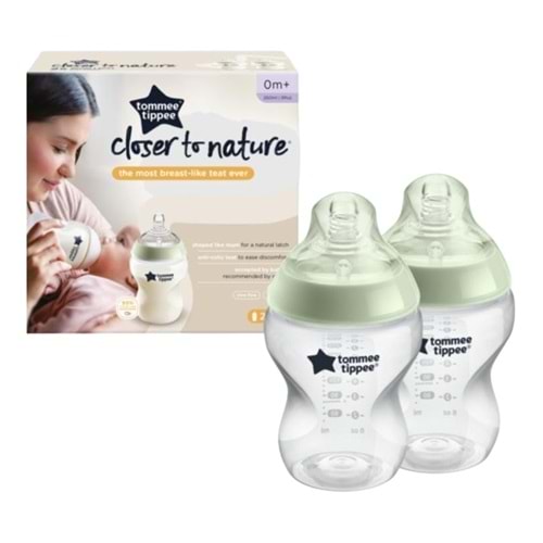 Tommee Tippee PP Closer to Nature Biberon (2 X 260ML) Yeşil