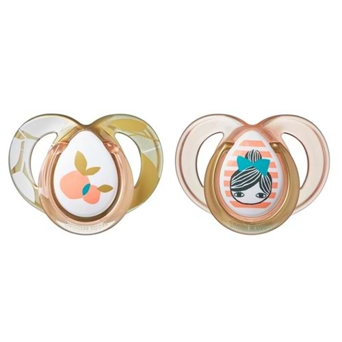 Tommee Tippee Emzik (2 Li Pk) Moda (6-18 Ay) Kız