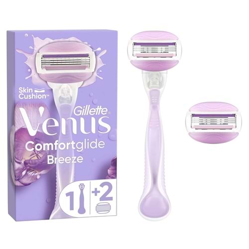 Gillette Venus Comfort Glide Breeze Tıraş Makinesi + 2 Adet Yedek Başlık