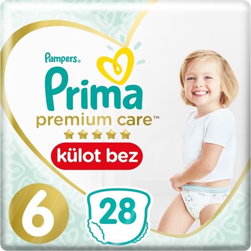 Prima Premium Care Külot Bebek Bezi Beden:6 (15+) Extra Large 28 Adet Ekonomik Pk