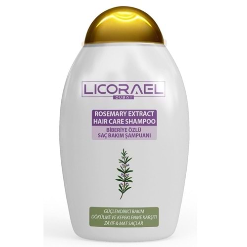 Licorael Dubai Rosemary Extract Haır Care Shampoo (Biberiye Özlü Saç Bakım Şampuanı) 400ML