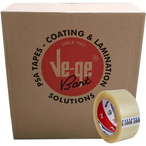 Ve-Ge Koli Bandı / Bant FİL 1 . Kalite 100 Metre (45mm*100 Metre) 48 Li Set (1 Koli)