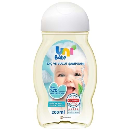 Uni Baby Bebek Saç ve Vücut Şampuanı 200ML Klasik