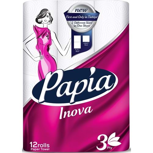 Papia kağıt Havlu 12 Li Pk (3 Katlı) Inova