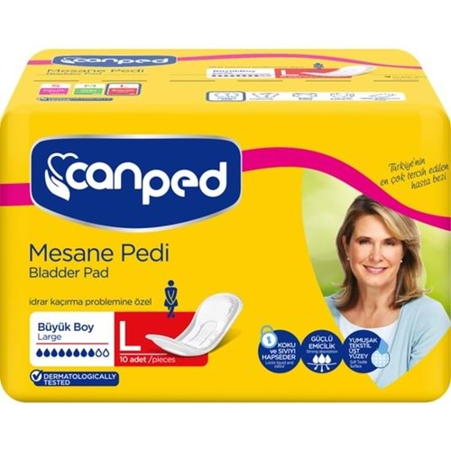 Canped Mesane Pedi Klasik L - Large - Büyük Boy (İç Adet 10 Lu) Tekli Pk