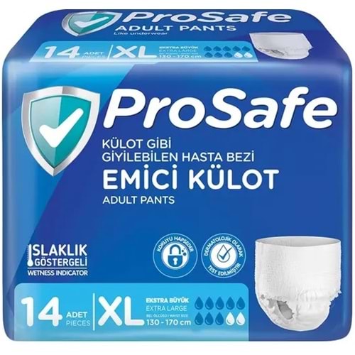 Prosafe Emici Külot Hasta Bezi XL - Ekstra Büyük - Extra Large 14 Adet Tekli Pk