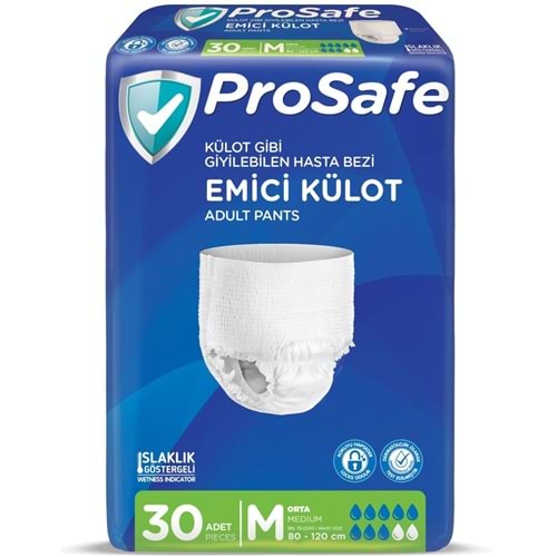Prosafe Emici Külot Hasta Bezi M - Orta - Medium 30 Adet Tekli Pk
