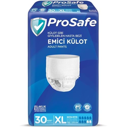 Prosafe Emici Külot Hasta Bezi XL - Ekstra Büyük - Extra Large 30 Adet Tekli Pk