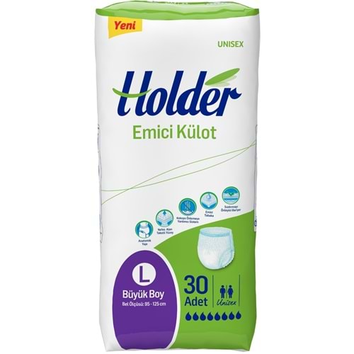 Holder Emici Külot Yetişkin Hasta Bezi L - Large - Büyük (30 Adet)