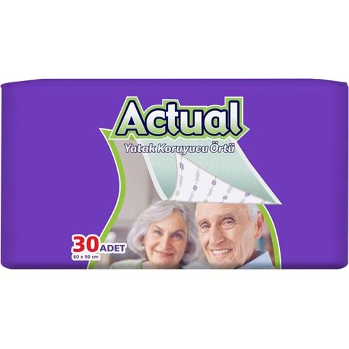 Actual Hasta Alt Açma Yatak Koruyucu Örtü 60*90CM (İç Adet 30 Adet)