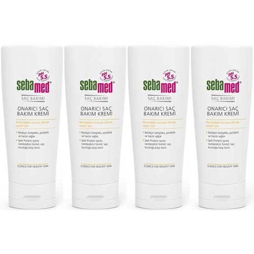 Sebamed Onarıcı Saç Bakım Kremi 200 ML (4 Lü Set)